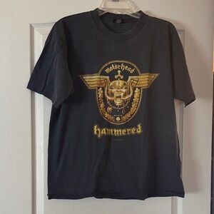 Vintage 2002 Motörhead Hammerex Black Graphic concert 🎵 T-Shirt